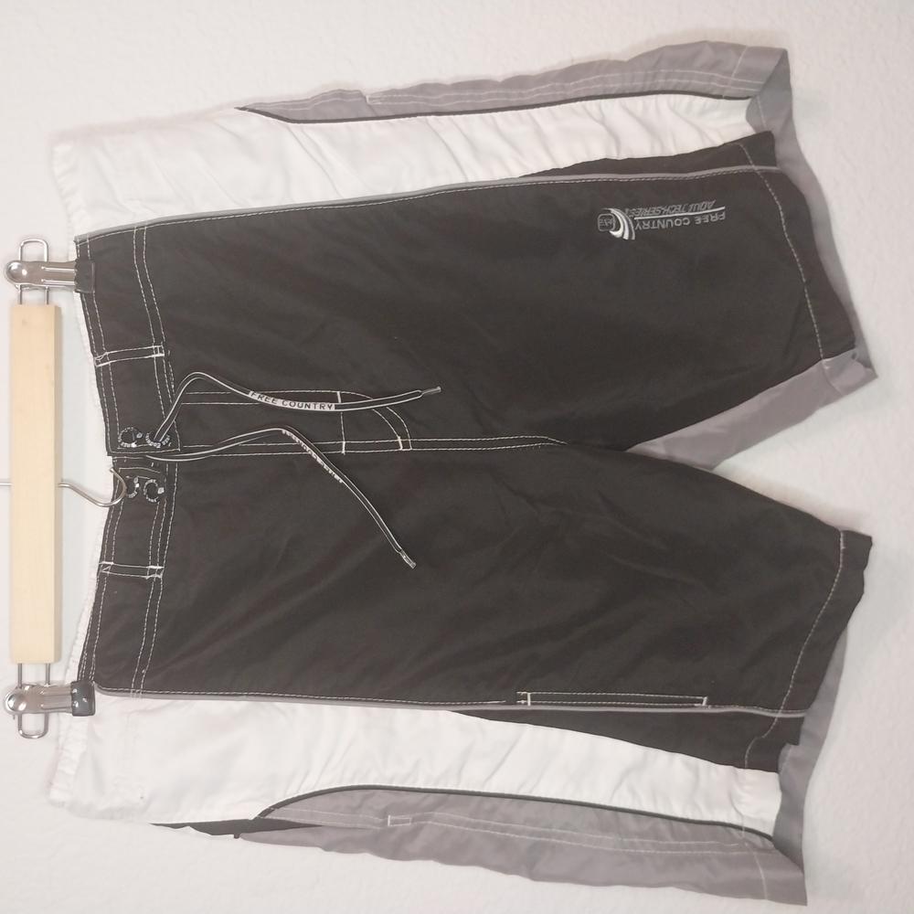 Free Country Men's White and Gray Jacket
